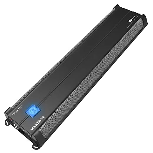 Gravity Audio WZ-8000.1D Warzone 8000W True Power Car Amplifier Class D Amp 1/2/4 Ohm Stable with Remote Sub Control with 1 Year Full Replacement Warranty Bundle