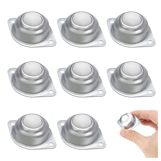 8 piezas Ruedas Pequeñas, Ruedas de Bolas, Nailon de Rodillo de Transporte, Ruedas pequeñas para muebles, Rodillo Bola de Transporte, Transferencia Rueda de Bola, para Muebles, Dispositivo