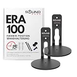 Sound Bass Supporto da Parete ERA100, Profilo Basso, Nero, Doppio (2 pz)