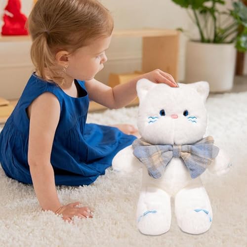 猫のぬいぐるみ、猫のぬいぐるみ枕 | 猫のぬいぐるみぬいぐるみ猫人形スローピロー | ゲームルーム、子供部屋、リビングルーム、寝室、ソファ用の猫の形のぬいぐるみ。 [2]