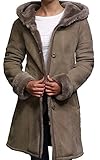 ➤ DESIGN - Ergattertes Hals und verstellbare Bündchen und Taille, Druckknopfverschluss, Einreiher Twin Taschen und 2 beledert Taschen