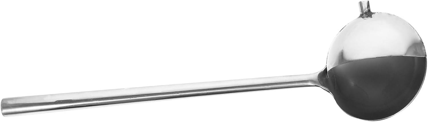 PRETYZOOM Stainless Steel Gravy Ladle for Soup and Sauce Serving Portable Food-grade Spoon Unique Pouring Function for Home Kitchen and Restaurant Use