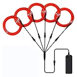 ▶EL WIRE - 100%Neu. Drahtlänge: 5*1 M, Drahtdurchmesser: 2.3mm. Arbeitstemperatur: - 40 °C bis 80 °C, Lebensdauer über 12,000 Stunden. Geeignet für Ravepartys , alloweenkostüm und einem Einzelhandelsgeschäft Display.