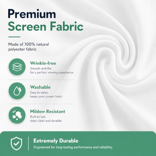 Image of ZORBES 100 Inch Projector Screen 4K HD 16: 9 Foldable for Indoor Outdoor