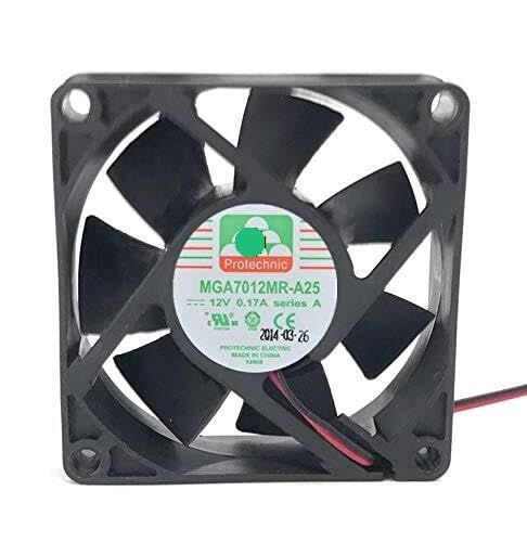 MGA7012MR-A25 Server Cooler Fan - 12V 0.17A, Silent 70x70x25mm Computer Chassis Cooling
