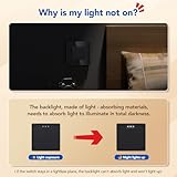 BSEED Light Switch 1 Gang 1 Way,Glass Light Switches,Screwless 10A Rocker Tactile Wall Switch,Black Crystal Toggle Switch - Image 3