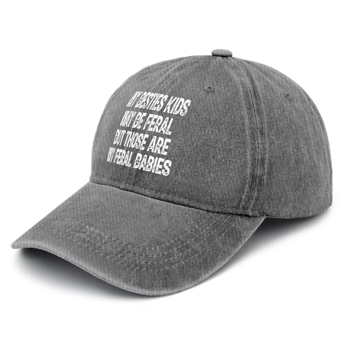 My Bestie Kids May BES Ferals But Those are My Ferals Babie Hiking Hats for Men Fitted Golf Hat for Women's Light Weight Caps2