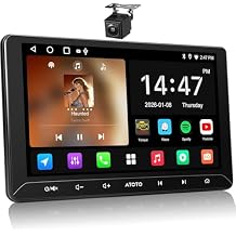 ATOTO A5L 10 inch Android Double DIN Car Stereo, Wireless CarPlay & Android Auto, Wi-Fi/USB/BT Tethering, QLED Touchscreen Car CarPlay, LRV Backup Camera,MirrorLink, DSP, FM/AM/SS Radio, AI&GPS Track