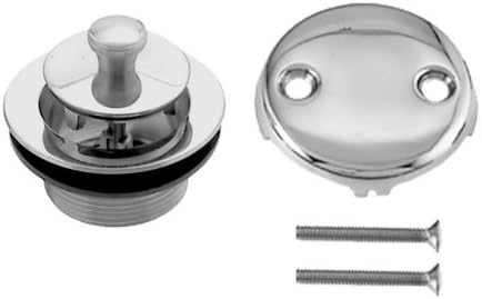 Twist and Close Trim Set with Coarse Thread Strainer - Satin Nickel
