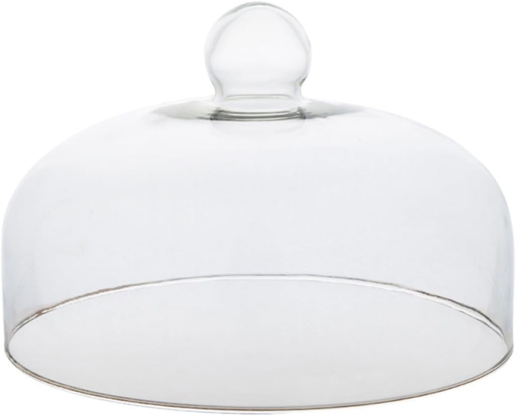 jojofuny Cake Glass Cover 30cm Diameter X 19cm High, Food-grade Lead-free Glass Dome, Dustproof Food Display Cover for Cakes and Pastries, Suitable for Kitchen and Dining Serving