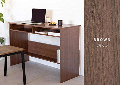 ナチュラルパソコンデスク/ダークブラウン（幅110cm×奥行45cm） ナチュラルパソコンデスク/ダークブラウン（幅110cm×奥行45cm） デスク