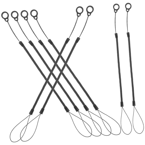 NAMOARLY 8pcs Stylus Pen Lanyard Holder Anti-Lost Rope for Women Coiled Pencil Loop Tether Lanyard Pen Bungee Cord