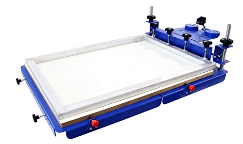 INTBUYING 30x24Inch Screen Printing Machine Micro-Registration 1 Color Silk Screen Printer for PCB SMT T-Shirt DIY Without Screen Frame