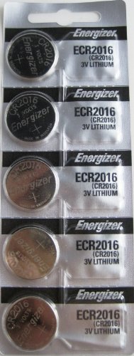 Image of Replacement Batteries Energizer CR2016 for Cayeye, Sigma, Knog, Planet Bike & Mnay Others. Card of 5.