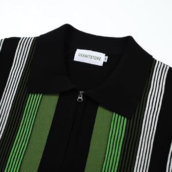 Pull Oxknit Style Rétro Années 60 - Col Montant Boutonné Pour Homme