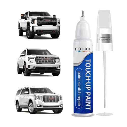 Summit White GAZ/WA8624 Touch up Paint for GMC-Exact Match Scratch Repair Kit 2-In-1 Premium Car Paint Pen for Chips & Nicks