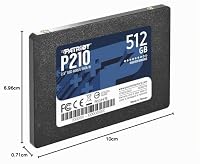 Patriot P210 Interne Solid State Drive 512GB SSD SATA 3 2,5 Zoll – Ansicht 6