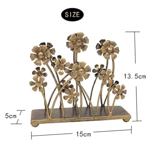 Mecerypt 1 PCS Vintage Iron Art Napkin Holder for Table Sunflower Tissue Holder Cocktail Napkin Dispenser Rustic Napkin Paper Rack - Cosy Home Interiors Mecerypt 1 PCS Vintage Iron Art Napkin Holder for Table Sunflower Tissue Holder Cocktail Napkin Dispenser Rustic Napkin Paper Rack - Image 6