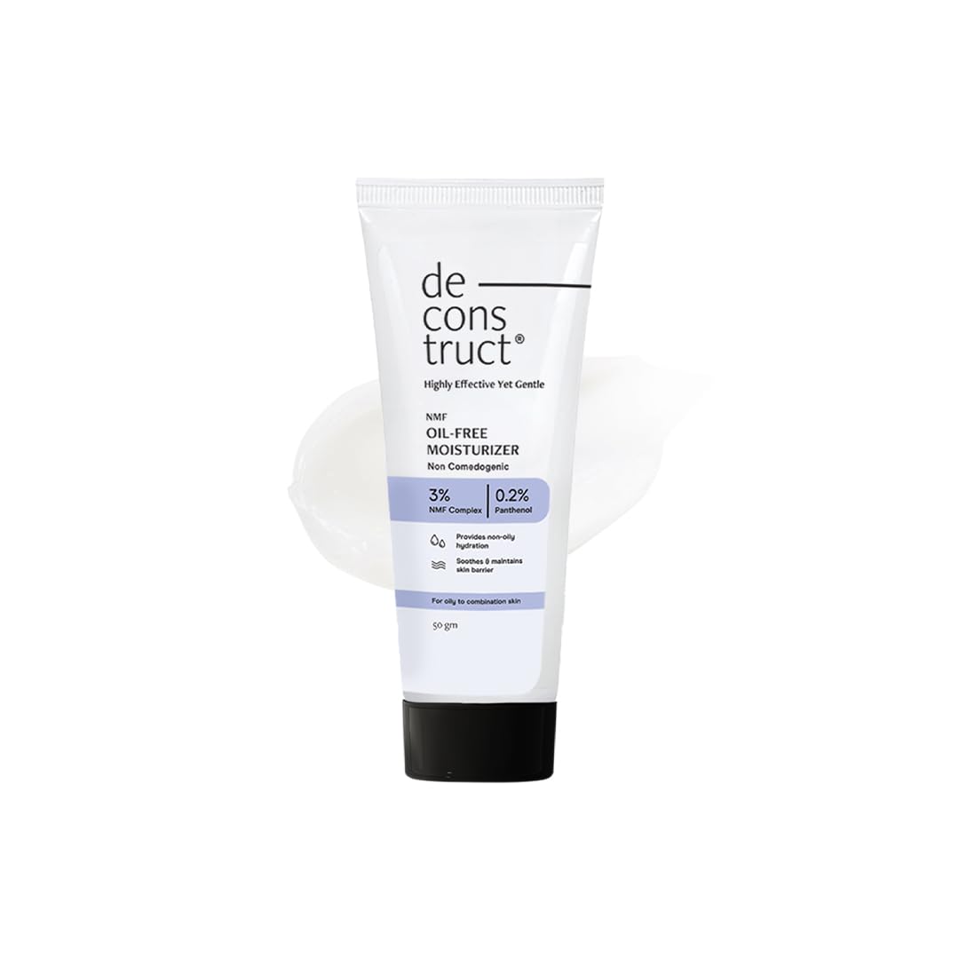 Deconstruct Oil-Free Moisturizer | Non Sticky, Lightweight, Non-Comedogenic & Fast-Absorbing | Tested for 72H Hydration | 