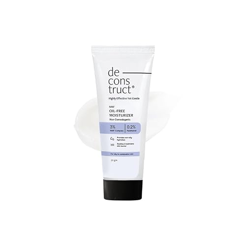 Deconstruct Oil-Free Moisturizer | Non Sticky, Lightweight, Non-Comedogenic & Fast-Absorbing | Tested for 72H Hydration | For Oily, Acne-Prone & Sensitive Skin |50g