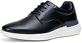 Jousen Mens Casual Dress Shoes Lightweight Comfortable Men's Fashion Sneakers Business Walking Oxfords Shoes for Men(AMY9079 Black 10.5)