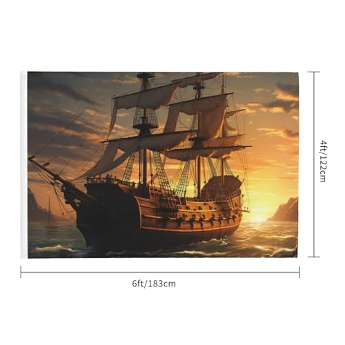 Drapeau extérieur robuste 1,2x1,8m résistant au vent sans effilochage - 2