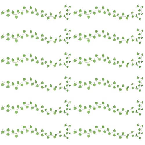 DOITOOL Hojas de Parra Simuladas 30 Piezas Pequeñas Tela de Seda Realistas Resistentes Intemperie Decoración de Plantas Verdes para Hogar Oficina Jardín