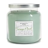 Stonewall Home Tarragon & Basil, Medium Apothecary Jar Candle