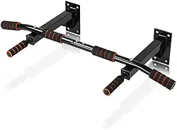 Barra de Puxar para Cima, Barra de Puxar para Cima de Montagem na Parede, Exercício de Construção Corporal, Academia, Casa Com 6 Alças de Espuma