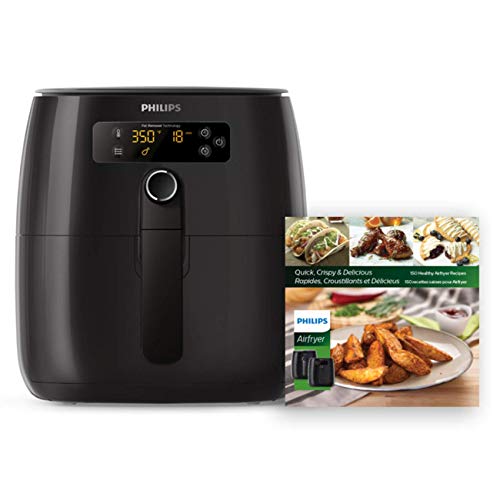 Philips Premium Digital Airfryer with Fat Removal Technology with Bonus 150+ Recipe Cookbook