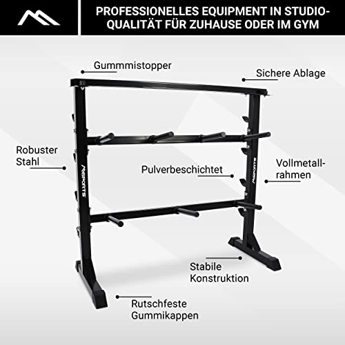 Hantelablage Msports Premium Hantelständer aus Stahl bis 400 kg