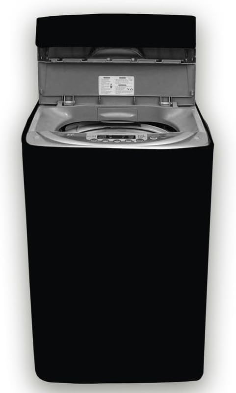 Top-load washing machine cover Suitable for CANDY 7 kg (CTL701269S) Solid Black Print