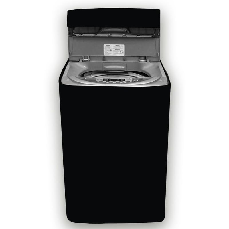 Image of Waterproof Top load washing machine cover Compatible for LG 7 Kg (T70AJMB1Z) Solid Black Print