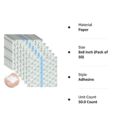 "Transparent Adhesive Bandages 8x8 Inch" - Image 8