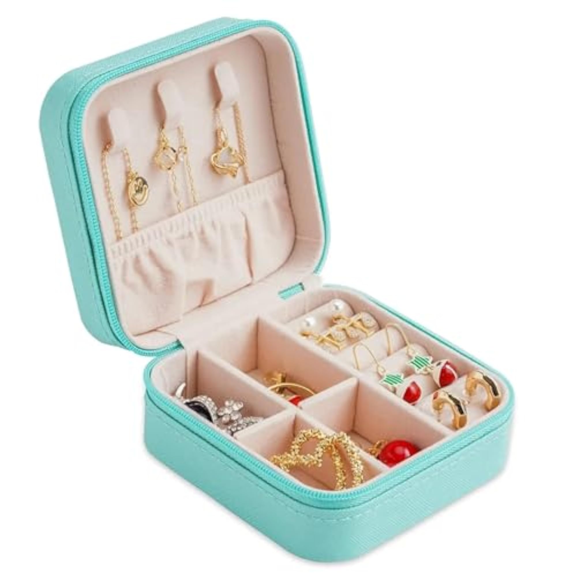 Brown PU Leather Jewelry Box for Earrings, Stones & Necklaces