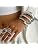 PEALICIOUS Gold Silver Chunky Bracelet for Women Girls 2Pcs 7in Arm Cuff - View 5