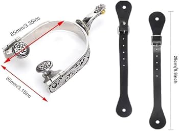 Spurs Amazon Prime Western Cowboy Spurs With Leather Straps