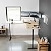 VIVO Universal 71 x 71 inch Curved Corner Table Top for L-Shape Sit to Stand Height Adjustable Home and Office 3-Leg Desk Frames, Light Wood Desktop, DESK-TOP2CC