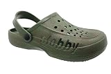 buyAzzo Herren Clogs | Hausschuhe Gartenschuhe | Freizeit Badeschuhe | Praxis Arbeit Schlappen Latschen | Komfort Riemen Schnalle | Gr.41-46 BA016 (Grün, Numeric_43)