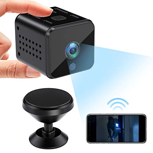 Spy Camera, Mini Hidden Camera with APP, WiFi HD 1080P Home Security Camera Indoor/Outdoor, with Night Vision Motion Nanny Cam Support iOS/Android (32G SD Card Included)