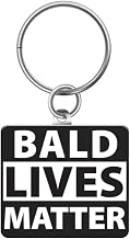 SC Products Baldi Funny Keyrings | Bald Lives Matter Fathers Day Keyring Bald Joke Gifts for Men | Dad Keyring Funny Dad Gifts | Grandad Keychain grandad fathers day gift | Rude Father's Day Presents