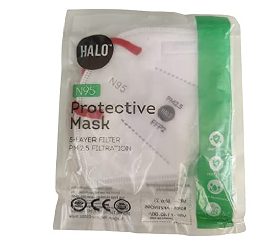 Generic halo face protective mask in white colour (4 piece) …