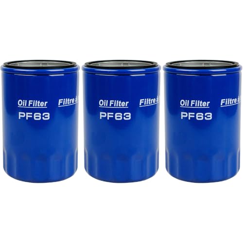 3PCS PF63 Premium Engine Oil Filter For Ford 2011-2025 F-150 2014-2015 F-250/F-350/F-450 2011-2024 Mustang;For 2014-2023 Chevy Silverado; For 2022-2023 Chevy Camaro