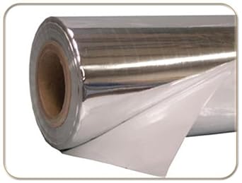 Grow1 Mylar Reflective Film on White 2mil 4ft x 50ft Roll for Indoor Grow Tents and Rooms