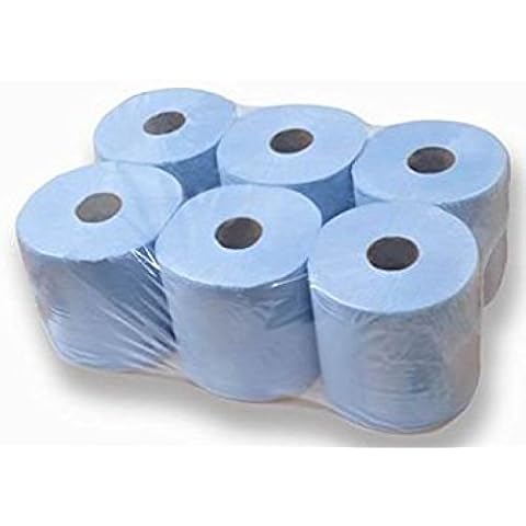 Sirius BCF1812E2 Centrefeed Rolls, 2-Ply, Blue (Pack of 6) Cover