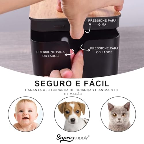 Caixa de Esconder Fios e Cabos Tomadas Fontes Armazenamento de Fios Ambiente Clean Protege Pets e Cr