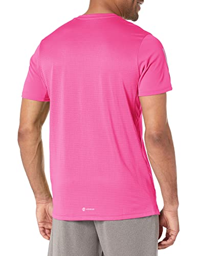 Adidas Men's Own The Run T-Shirt, Semi Lucid Fuchsia/Reflective Silver, Medium #TOP1