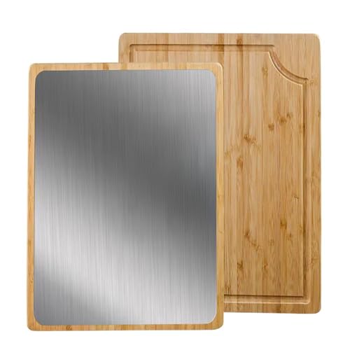 GR Kraft Stainless Steel & Bamboo Board