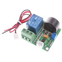NOYITO 0-5A AC Current Detection Sensor Module Switch Output DC 12V, Green