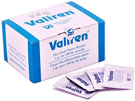 Microbial Rennet Pack of 10 Use one sachet (1g) for 22 gallons (100 ltr) of milk